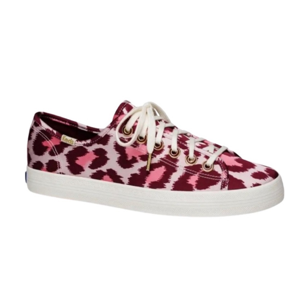 Keds Kate Spade Kickstart Leopard Pink Women Tennis Shoe Sz 7 (37.5); New w/ Box